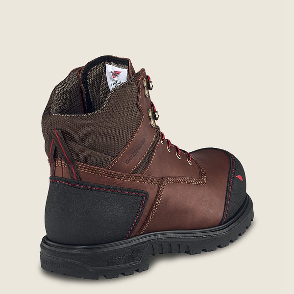 Red Wing Mens Safety Boots - Brnr Xp - 6-inch Waterproof Csa Toe - Brown/Black - RJP810739